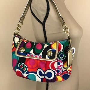 Coach Poppy multi color  med shoulder bag